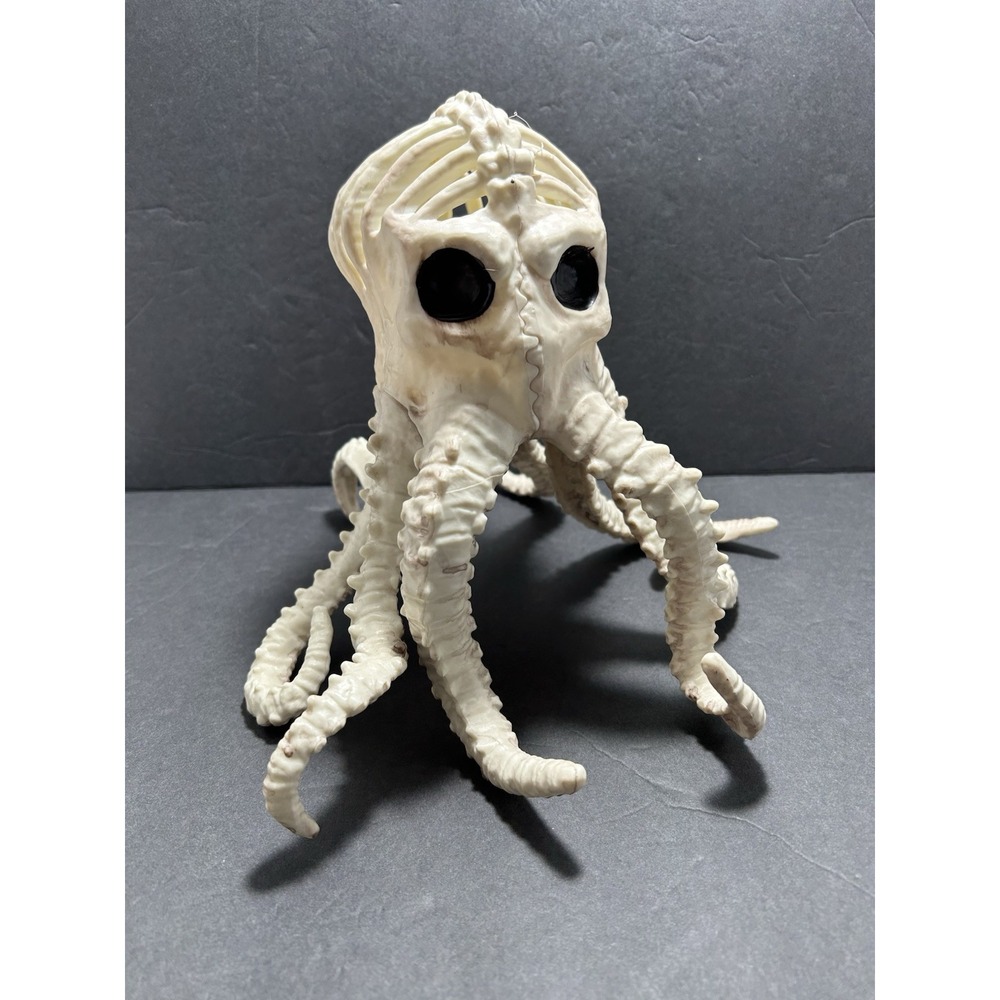 Octopus Skeleton Crazy Bones Plastic 8"x9"x9 1/2" Halloween Decor